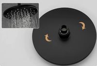 Душевая система Frap H49-6 F2449-6 Черная матовая Хром — фото 7, Душевые стойки