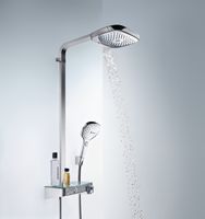 Душевая система Hansgrohe Raindance Select E 27127000 с термостатом Хром — фото 5, Душевые стойки