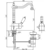 Смеситель для раковины Cezares Elite Хром арт-ELITE-LSM2-01-M — фото 2, Смесители для раковины