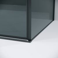 Душевая стенка Grossman Galaxy 90 200.K33.01.90.21.10 профиль Черный матовый стекло тонированное — фото 4, Боковые стенки