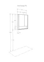 Зеркальный шкаф Aquaton Сканди 70 1A252202SDB20 Белый Дуб верона — фото 5, Зеркальные шкафы в ванную
