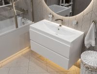 Раковина Paola Mario 100 Белая глянцевая — фото 6, Раковины