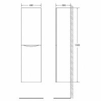 Товар: Шкаф пенал BelBagno Fly-Marino 40 L FLY-MARINO-1500-2A-SC-RW-P-L подвесной Rovere Moro - фото 4 Шкаф пенал BelBagno Fly-Marino 40 L FLY-MARINO-1500-2A-SC-RW-P-L подвесной Rovere Moro — фото 4, Пеналы для ванной комнаты