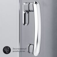 Душевой уголок AM.PM Like Solo Slide 90x90 W83G-315-090CG профиль Хром глянцевый стекло тонированное — фото 9, Душевые уголки четверть круга