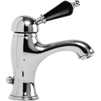 Смеситель для раковины Cezares Vintage VINTAGE-LSM1 черная ручка Хром — фото 1, Смесители