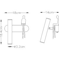 Товар: Настенный светильник Artelamp Albert A2173AP-1BK Черный Медь - фото 2 Настенный светильник Artelamp Albert A2173AP-1BK Черный Медь — фото 2, Светильники