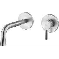 Смеситель для раковины Paffoni Light LIG106ST70 Сталь — фото 1, Смесители для раковины