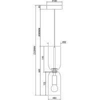 Подвесной светильник Maytoni Modern Memory MOD177PL-01G Белый Золото Черный — фото 6, Подвесные светильники