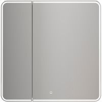 Зеркальный шкаф Creto Zoe 80 16-805800Z с подсветкой Белый — фото 1, Зеркальные шкафы в ванную