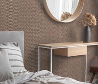 Обои Erismann Code Nature 12106-11 Винил на флизелине (1,06*10,05) Коричневый, Геометрия — фото 4, Обои для стен