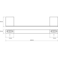 Полотенцедержатель Bemeta Via 135004042 Хром — фото 2, Полотенцедержатели