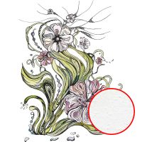 Фреска Ortograf Цветы 20900 Фактура бархат FX Флизелин (2*2,7) Белый/Разноцветный, Цветы/Абстракция — фото 1, Фрески