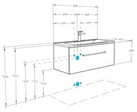Товар: Тумба под раковину Aquaton Мадрид 100 М 1A126901MA010 подвесная Белая - фото 6 Тумба под раковину Aquaton Мадрид 100 М 1A126901MA010 подвесная Белая — фото 6, Мебель для ванной
