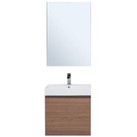 Комплект мебели для ванной Aquanet Нью-Йорк 60 211659 подвесной Шпон Орех — фото 1, Комплекты мебели для ванной