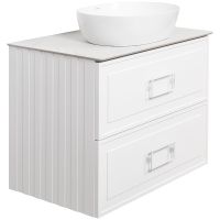 Тумба под раковину La Fenice Cubo 90 FNC-01-CUB-B-90-2 подвесная Белая матовая — фото 2, Мебель для ванной