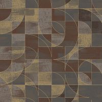 Обои Milassa Geometrica GM1 009/1 Флизелин (1*10,05) Коричневый, Геометрия — фото 1, Обои для стен