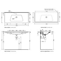 Раковина Flaminia Bloom 120 BM120L+LAV Белая — фото 2, Раковины