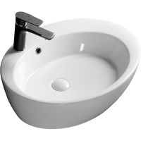 Раковина Ceruttispa 60 CR7026A СТ9580 Белая — фото 1, Раковины накладные