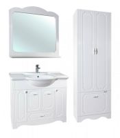 Товар: Шкаф пенал Bellezza Кантри 60 Белый - фото 7 Шкаф пенал Bellezza Кантри 60 Белый — фото 7, Мебель для ванной