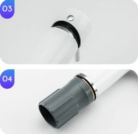 Смеситель для раковины Gappo G03-8 G1003-8 Белый Хром — фото 3, Смесители для раковины