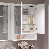 Товар: Зеркальный шкаф Opadiris Фреш 61 00-00002128 Белый - фото 2 Зеркальный шкаф Opadiris Фреш 61 00-00002128 Белый — фото 2, Мебель для ванной