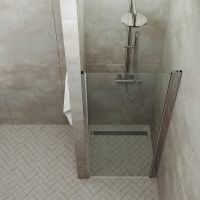 Душевая дверь Triton Уно 90 Щ0000036858 профиль Хром стекло прозрачное — фото 5, Душевые двери в нишу