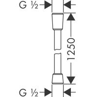 Душевой шланг Hansgrohe Isiflex 28272670 Черный матовый — фото 3, Душевые шланги