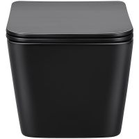 Унитаз Vincea Q-Line VT1-12MB подвесной Черный матовый с сиденьем Микролифт — фото 2, Подвесные унитазы