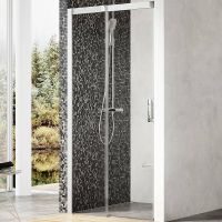 Душевая дверь Ravak Matrix MSD2-100 L 0WLA0U00Z1 профиль Сатин стекло Transparent — фото 1, Раздвижные душевые двери