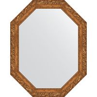 Зеркало Evoform Octagon 75x95 BY 7148 в багетной раме - Виньетка бронзовая 85 мм — фото 1, Мебель для ванной