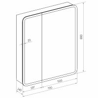 Товар: Зеркальный шкаф Континент Emotion LED 70 МВК029 с подсветкой Белый - фото 12 Зеркальный шкаф Континент Emotion LED 70 МВК029 с подсветкой Белый — фото 12, Зеркальные шкафы в ванную