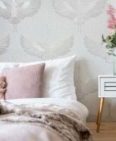 Обои Marburg Otaru 34578 Винил на флизелине (1,06*10,05) Белый/Серый, Птицы — фото 3, Обои для стен