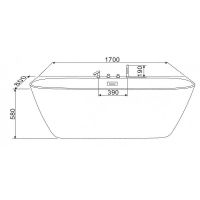 Акриловая ванна Esbano San Marino-SM 170x80 без гидромассажа арт-ESVASANMSM — фото 5, Акриловые ванны