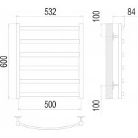 Товар: Водяной полотенцесушитель Terminus Атланта+ П6 500x600 4670078529985 Хром, нижнее подключение, G 1/2" ВР - фото 3 Водяной полотенцесушитель Terminus Атланта+ П6 500x600 4670078529985 Хром, нижнее подключение, G 1/2" ВР — фото 3, Водяные полотенцесушители