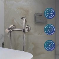 Товар: Гигиенический душ со смесителем Ростовская Мануфактура Сантехники SUS129-5-2 Нержавеющая сталь - фото 4 Гигиенический душ со смесителем Ростовская Мануфактура Сантехники SUS129-5-2 Нержавеющая сталь — фото 4, Душевое оборудование. Душевая программа