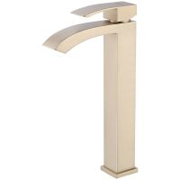 Смеситель для раковины Abber Wasserfall AF8611G Золото матовое — фото 1, Смесители