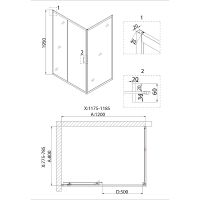 Товар: Душевой уголок Niagara Nova 120х80 NG-82-12AB-A80B профиль Черный стекло прозрачное - фото 3 Душевой уголок Niagara Nova 120х80 NG-82-12AB-A80B профиль Черный стекло прозрачное — фото 3, Душевые уголки
