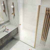 Товар: Душевая дверь Maybah Glass MGD-808-2 800x1980 на монопетле Бронза стекло сатиновое - фото 3 Душевая дверь Maybah Glass MGD-808-2 800x1980 на монопетле Бронза стекло сатиновое — фото 3, Душевые двери в нишу