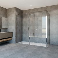 Товар: Душевой уголок Vincea Garda 180х100 VSR-1G21018CL профиль Хром стекло прозрачное - фото 2 Душевой уголок Vincea Garda 180х100 VSR-1G21018CL профиль Хром стекло прозрачное — фото 2, Прямоугольные душевые уголки