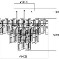 Люстра Artelamp Mintaka A1005PL-10GO Прозрачная Золото — фото 7, Люстры