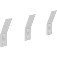 Комплект крючков Aquanet Магнум 336614 Белый матовый — фото 1, Крючки для полотенец