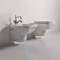 Биде Kerasan Waldorf 4125K1bi/cr*1 подвесное Белое — фото 3, Биде