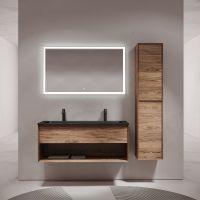 Тумба под раковину Sancos Marmi 1.0 120 MR1.0120ECH подвесная Дуб чарльстон — фото 17, Мебель для ванной