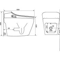 Унитаз биде Timo TE-721 приставной Белый с Микролифтом — фото 6, Умные унитазы