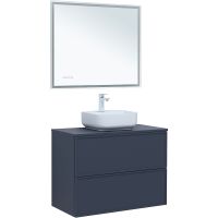 Тумба под раковину Aquanet Арт 90 313266 подвесная Маренго — фото 12, Тумбы под раковину