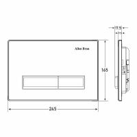 Клавиша смыва Allen Brau Fantasy 9.20004.20 Белая Никель браш — фото 2, Кнопки смыва