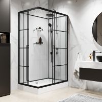 Товар: Душевая кабина Niagara Standart 100x80 R ST100/80/15QR/KL/BKT без гидромассажа - фото 4 Душевая кабина Niagara Standart 100x80 R ST100/80/15QR/KL/BKT без гидромассажа — фото 4, Душевые кабины