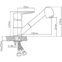 Смеситель для кухни Ростовская Мануфактура Сантехники Boou B8282-8 Хром — фото 3, Смесители