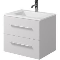 Товар: Тумба с раковиной Creto Ares 60 10-1161W+1161-001-0126 подвесная Белая - фото 2 Тумба с раковиной Creto Ares 60 10-1161W+1161-001-0126 подвесная Белая — фото 2, Тумбы с раковиной