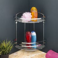 Товар: Полка корзина Tekno-tel LM008 угловая Хром - фото 2 Полка корзина Tekno-tel LM008 угловая Хром — фото 2, Полки для ванной и душа